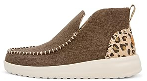 Hey Dude Women's DennyMoc Toe Boots, leopard, 8.5 UK