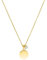Purelei® Poetic Kette (Gold), Halskette für Frauen mit rundem Anhänger und Halbedelstein, Wasserfeste Kette aus Edelstahl, Geschenk für Frauen, 50-55 cm Länge verstellbar