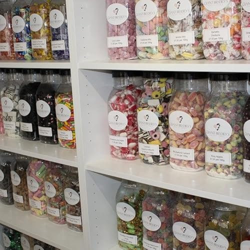 Pick and Mix Sweets - 1kg Sweet Pouches - Retro & Traditional Sweets Red Lips