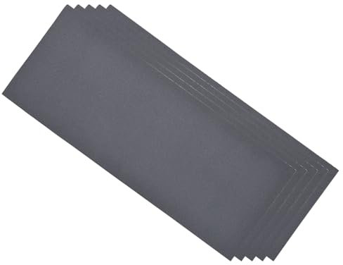 CoCud Feuilles de Ponçage Humide et Sec, 9 Pouces x 3,6 Pouces, Grains 800, Papier de Verre en Carbure de Silicium - (Applications : pour Cloison Sèche, Bois, Métal), 5 Pièces