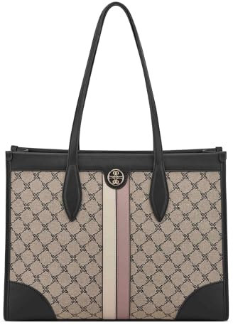 Nine West Kyelle Jet Set Tragetasche, Natürlicher Rosenquarz mit Logo, Einheitsgröße