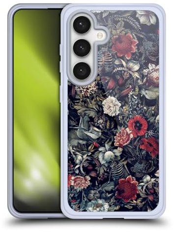 Head Case Designs Offizielle Riza Peker Skelett Zone Kamm 9 Soft Gel Handyhülle Hülle kompatibel mit Samsung Galaxy S24 5G
