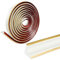 5M Flexible Zierleiste Selbstklebend Caulk Strip Deckenleisten PVC Dreieck Wandleiste Deckenkanten Fliesenkantenleiste für Wandkanten,Dichtungs Zierleisten Schrank 38 * 26mm (Opalin mit Gold)