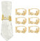 Bismillah Serviettenringe Gold 6 Stück Letter Serviettenring Gold für Ramadan Dekoration, Ramadan Mubarak Deko, Serviettenhalter Tischdekoration für Hochzeit, Party, Bankett
