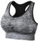 AUYAO Sport BH Damen Sport Bustier BH Ohne Buegel mit Polsterung Bustiers Racerback Push up Gepolstert Starker Halt Nahtloser Sports Bra Top Breite Schultergurte Soft Bra Fitness Laufen Yoga Joggen S