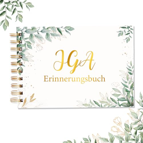 LOHAME JGA Erinnerungsbuch Junggesellinnenabschied Gästebuch Frauen Eukalyptus Erinnerungsalbum JGA Geschenk für Braut Junggesellinnenabschied Brautparty Polterabend (60 Seiten)