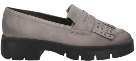 Paul Green Slipper & Mokassin 1118-026, Rauleder, Grau, Damen