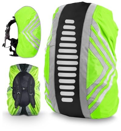 Victoper Rucksack Covers Waterproof Reflective Waterproof Cover for Rucksack High Visibility Waterproof Made with Updated Reflective Materials 40L Backpack for Travel Hiking Camping Packs