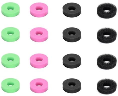 AEIOPRS 16 Pcs de Anillos de Precisión para Joystick Amortiguadores de Esponja Apto para muchos tipos de consolas 4 Diferentes Niveles de Fuerza