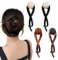 Guyode 4 Pièces Banana Clip, Elegant Pearl Pince Banane Cheveux Femme, 4 Color Accessoires Cheveux Femme, French Hair Pin Vintage, French Twist Hair Clip pour Femme et Fille Une Usure Quotidienne