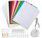 Urtioty 146 Stück Schrumpffolie Set, Schrumpfplastik Set, Schlüsselanhänger Schrumpffolienset für DIY Handwerk Dekorationen