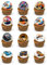 24 x PRECUT Hot Racing Car Edible Premium Wafer Card Cupcake Toppers Cake Decoration Happy Birthday Hot Car Decorations