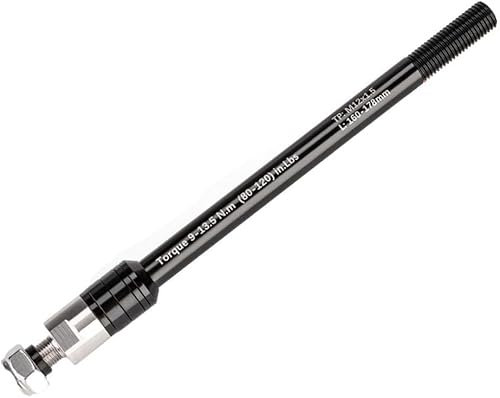 YUETTYY Fahrradanhänger-Steckachsenadapter, verstellbare Schaftlänge 160–178 mm, P1,0/1,5/1,75, für die meisten Fahrradanhängerkupplungen, Vorderradgabelachse (P1,5)