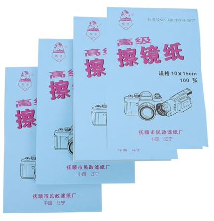 Holibanna 400sheets Lens Cleaning Paper Microscope Cleaning Tissue Special Camera Lens Wipes