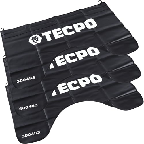 TECPO 3x Universal Kotflügelschoner magnetisch mit Haken Schutz gegen Kratzer Beulen 63x100cm KFZ Schutz