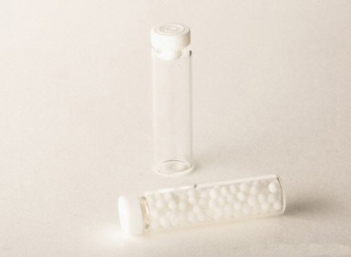 100 Rollrandgläser 1ml/g für Flüssigkeiten, klar, inklusive Stopfen