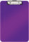 Leitz WOW A4 Klemmbrett, hochwertiges Klemmbrett aus Hartplastik, 80 Blatt Kapazität, Violett, 39710062