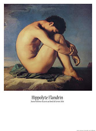 1art1 Hippolyte Flandrin Poster Jüngling Am Meeresufer, 1836 Plakat | Bild 91x61 cm