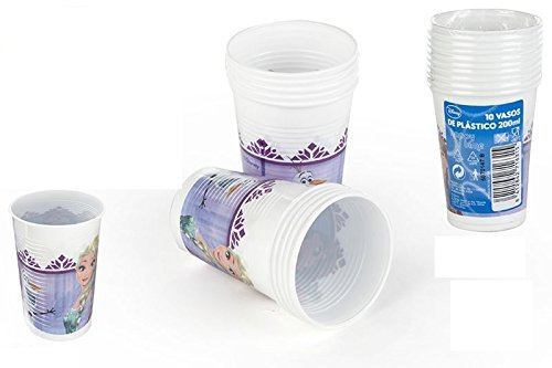 Frozen - Pack de 10 vasos, 9 cm, 200 ml (Color Baby 71631)