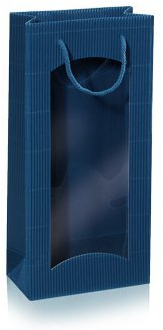 10 x Tragetasche, Weinverpackung, Flaschenverpackung - Focus Saphir, 2 Flaschen