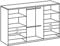 Wimex Kleiderschrank/ Drehtürenschrank Taiga, (B/H/T) 270 x 210 x 58 cm, Weiß/ Absetzung Plankeneiche