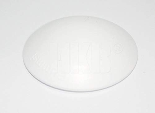 HKB ® 2 Stück BUMMSI Türstopper, Türpuffer, Ø 50 mm Höhe: 13 mm, weiss, aus Kunststoff, mit Klebefläche, Originalprodukt von Hersteller Hansi Siebert, Artikel-Nr. 50375