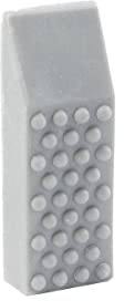 Fackelmann 60165 Gomme écologique désincrustante, Nettoyer fond de casserole brûlé, Nettoyer semaine fer à repasser, Elastomère, Agent polissant, Surface anionique, Grise, 6,5 cm x 2,5 cm