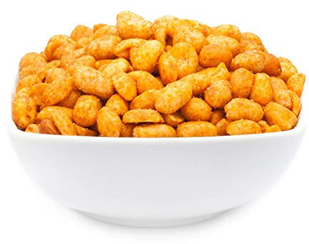 1 x 3kg Erdnüsse geröstet mit Meersalz Chili mittelscharf vegetarisch laktosefrei würzig 25 % Protein