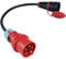 NWP Adapter 16A 400V Stecker Starkstrom auf 230V Schuko Kupplung - IP44-3x2,5mm² Gummischlauchleitung