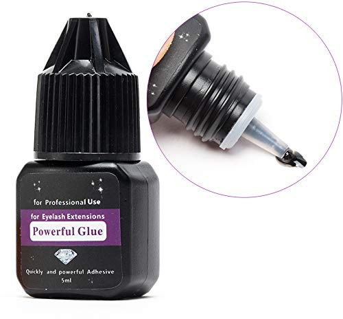 Icycheer 5 ml professionale nero adesivo di fissaggio per lunga semi-permanente singoli ciglia estensioni colla