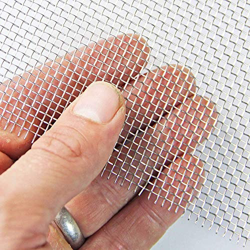 Strong (10 LPI x 2mm Hole x 0.56mm Wire) Stainless Steel Mesh - A5 (150 x 210mm)