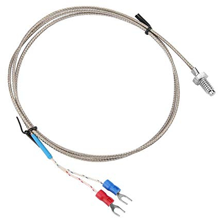 Cavo sensore temperatura Sonda di misurazione temperatura filo M6 BSW Sonda sensore termocoppia tipo K con cavo 1-5 metri(1M)