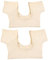 Hellery 2 Pièces T-shirt avec Coussinet Anti Transpirant Lingette Patchs Aisselles Sous-vêtement Non Visible Confortable