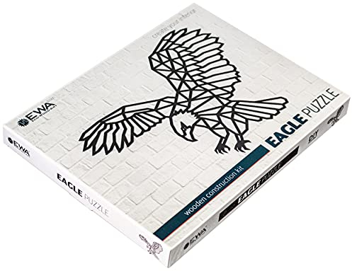 EWA EcoWoodArt Holzpuzzles für Interieur und Design - Polygonales Puzzle Adler - Souvenir, Geschenk, Küche, Wohnkultur, Interieur
