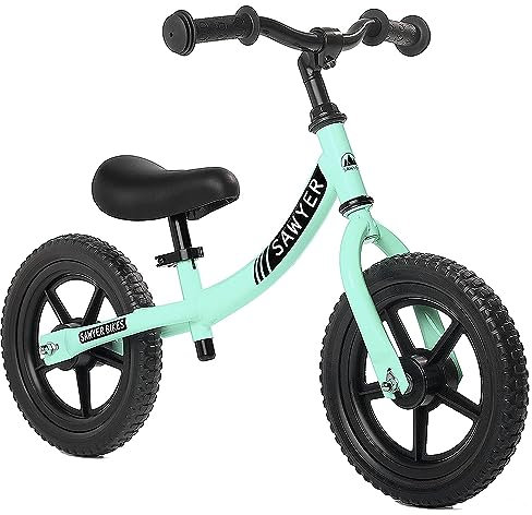 Sawyer Bikes - Bicicleta Sin Pedales Ultraligera - Niños 2, 3, 4 y 5 Años (Mint)