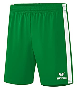 Erima Unisex Kinder Retro Star Short, Smaragd/Weiß, 140 EU