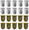 Gativs Steckschloss Tasche 20 Sätze Drehverschluss Tasche Taschenverschluss Metall Geldbeutel Steckschloss Eisen Geldbörse Push Locks Taschenverschluss Steckschloss für Taschen