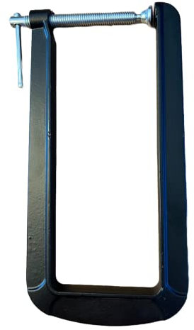 12 In. Deep Throat C-Clamp Cast Iron with a Powder Coat Finish