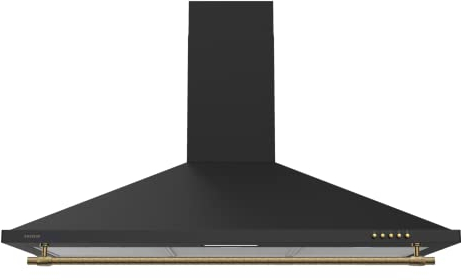 INFINITON CMPP-RU92 - Campana de extracción rústica, Ancho 90cm, 500m3/h de extracción, 3 velocidades, Luz LED