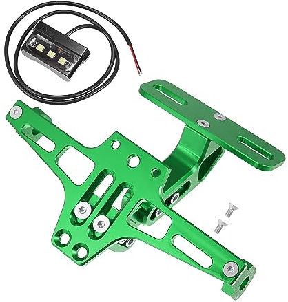 Motoforti Motorrad-Kennzeichenhalterung, Kotflügel-Eliminate-Set, Grün