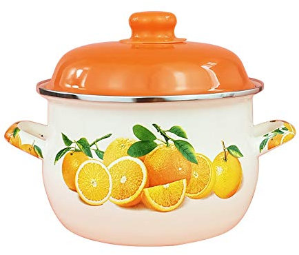 Cocotte Casserole Dish Binaural Mignon Mini Table Vole du Revêtement en Émail Dur, Pot À Soupe avec Couvercle, Cuisinière À Induction Généraire Général (Size : 2L)