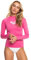 Roxy Damen Whole Hearted Long Sleeve UPF 50 Rashguard Bikinioberteil, Shocking pink, Medium
