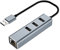 Adattatore USB Ethernet, Hub 4 Porte (3 USB 2.0 e 1 Porta LAN RJ45) 100M Gigabit per MacBook, Mac OS, iMac, Windows, Chrome, Surface, XPS