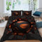 VULORA Bettwäsche-Sets 3Teilig Basketball Erwachsene Bettbezug 220x240 mit 2 Kissenbezüge 80x80cm 100% Mikrofaser Bettwäsche Thema Sport 3D Muster Bettbezüge mit Reißverschluss Winter