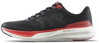 TYR Unisex Walking Sneaker, Schwarz/Rot, 41 EU