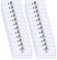 100 Stück Namensschilder, PVC Transparent Namensschilder für Kleidung mit Clip für Büro Schule Ausweis ID Karte