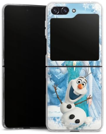 Hard Case kompatibel mit Samsung Galaxy Z Flip 5 Schutzhülle transparent Smartphone Handy Hülle Frozen ELSA Offizielles Lizenzprodukt Disney