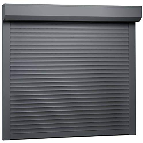 ZEYUAN Rollladen Aluminium, Aussenrolladen, Schrank Rollo, Außenrollo, Sonnenschutzrollo Außen, 160 x 150 cm Anthrazit