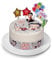 Kardasis Betty Boop Tortenaufleger | Essbarer Aufleger für Torten und Kuchen | Tortendekoration für den Betty Boop Themengeburtstag | 20cm + 4 Band 28x4cm + 5 Papierfiguren + 1 3D Figur