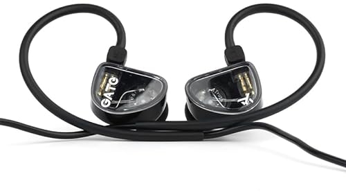 Fanmusic Truthear Gate Dynamischer Treiber, In-Ear-Kopfhörer mit 0,78 2-poligem Kabel, Schwarz ohne Mikrofon